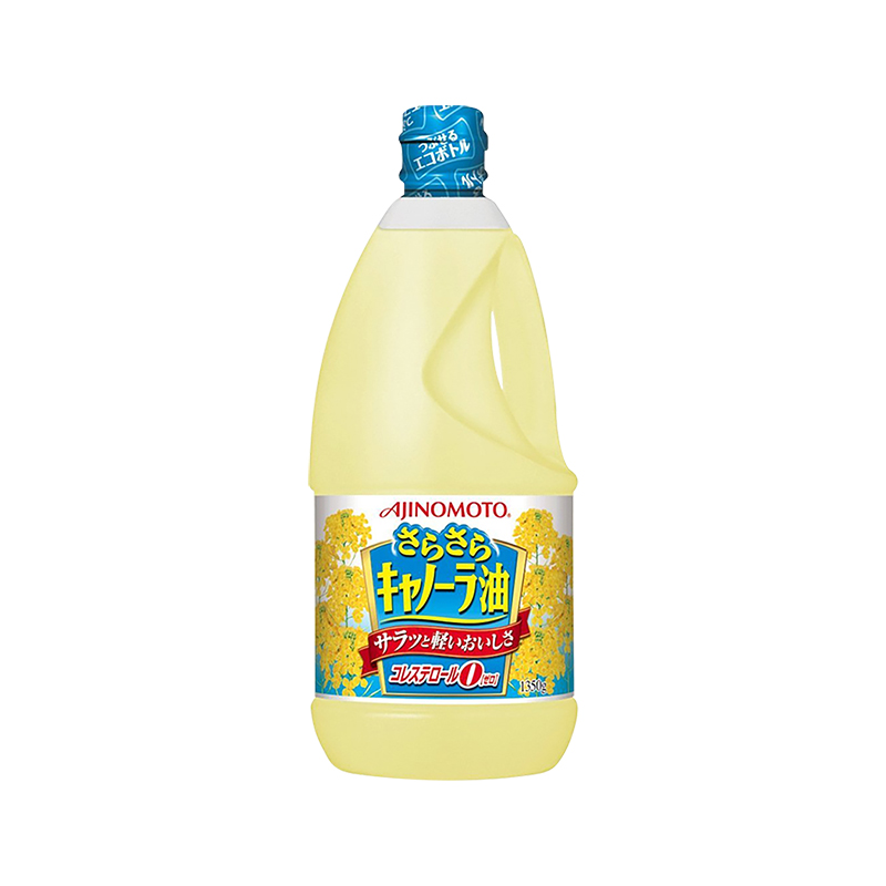 日本进口味之素菜籽油1.35L 物理压榨 炒菜油 高端食用油